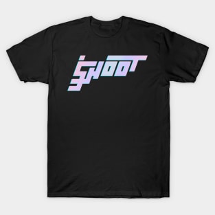 Shoot - Cyberpunk Logotype Style T-Shirt